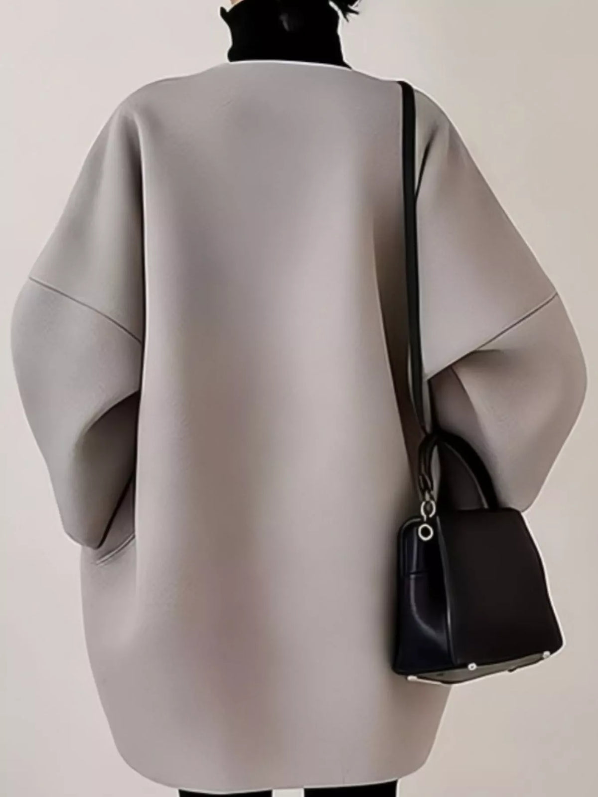 Minimalist Oversized Scuba-Style Coat