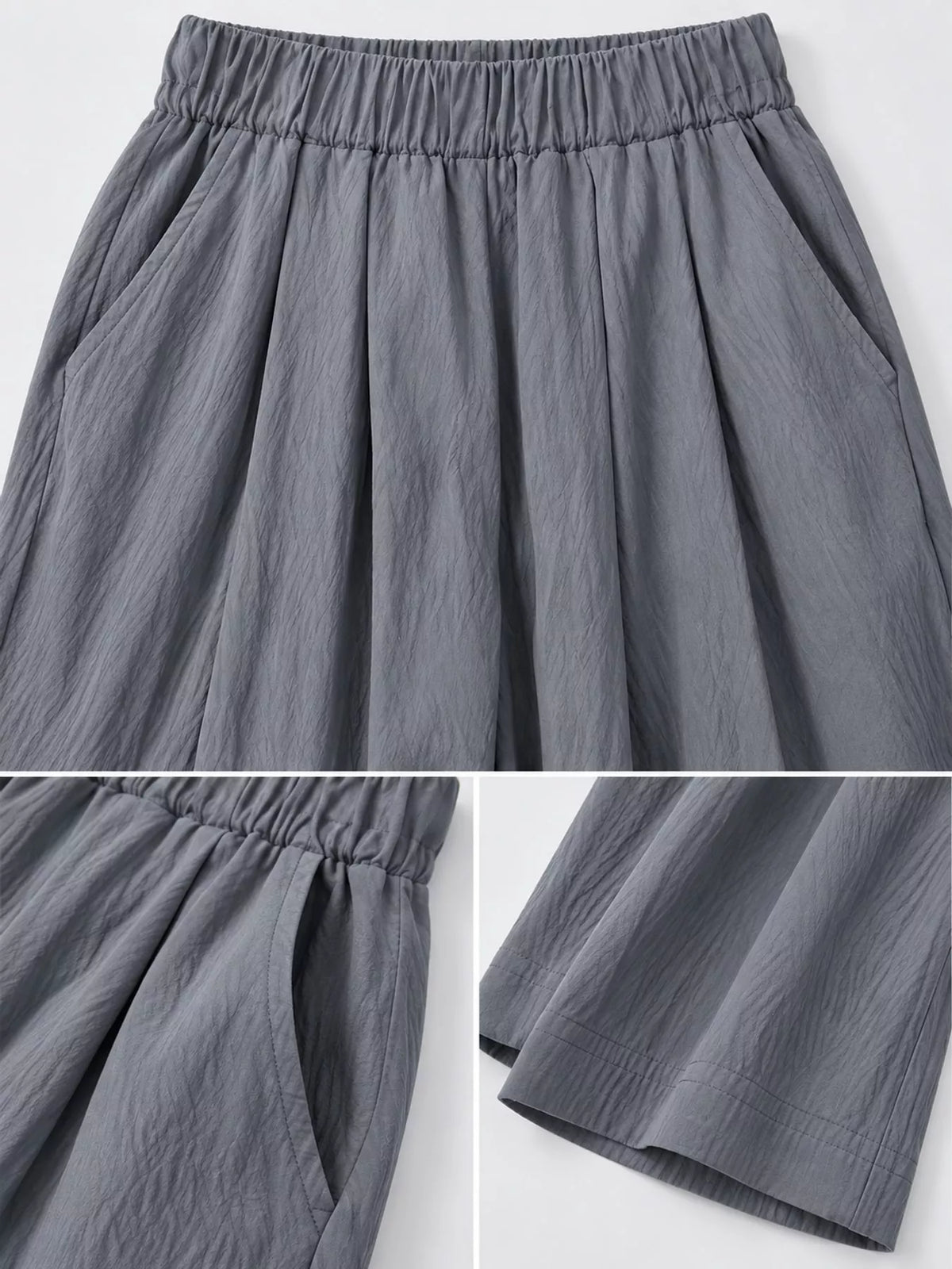 High-Waisted Loose Fit Wide-Leg Pants