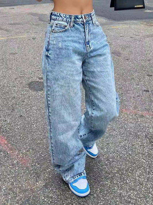 Wash Wide Leg Jeans by Dreamy Drapes
