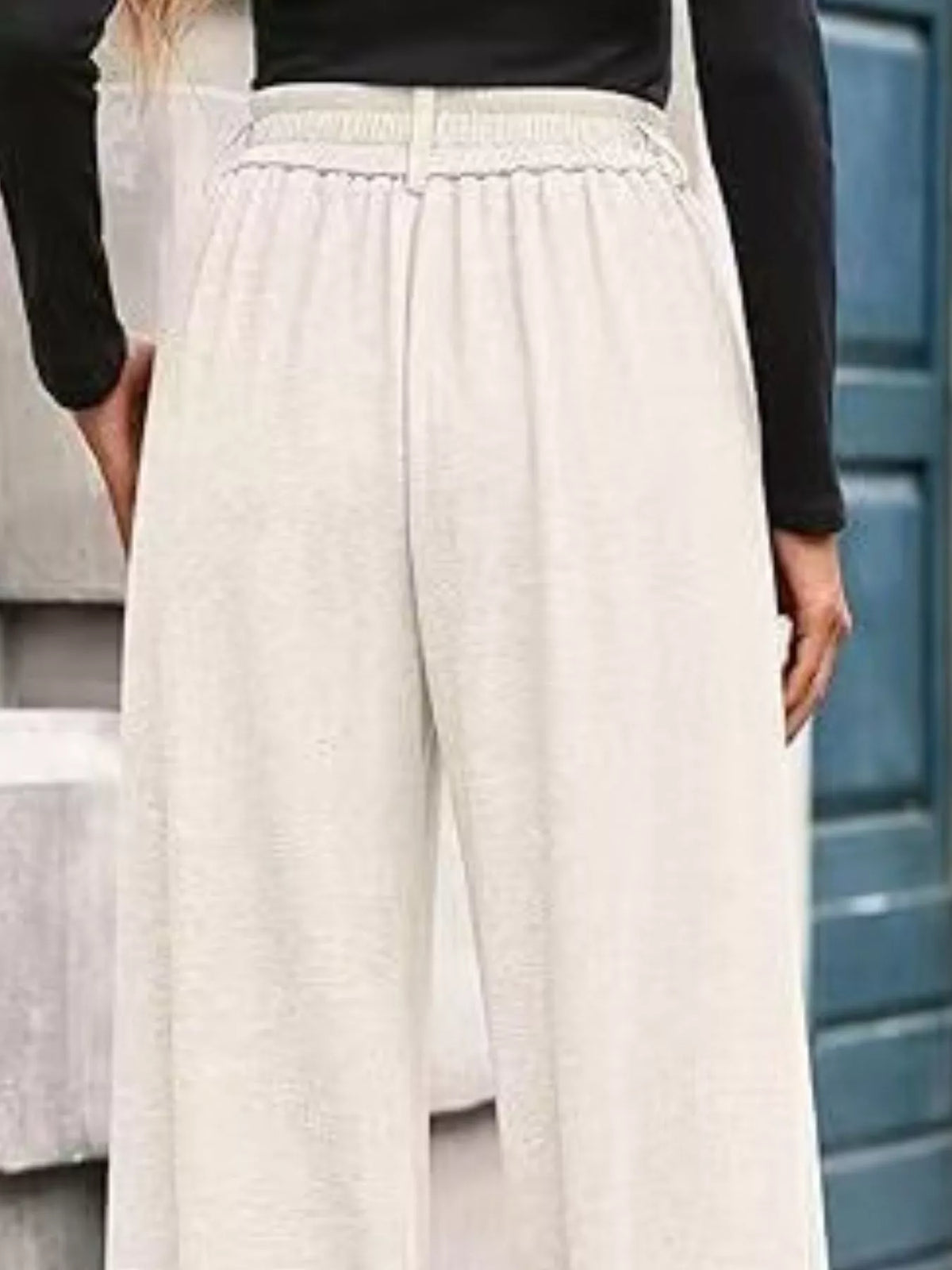 Slightly Stretchy Wide Leg Pants
