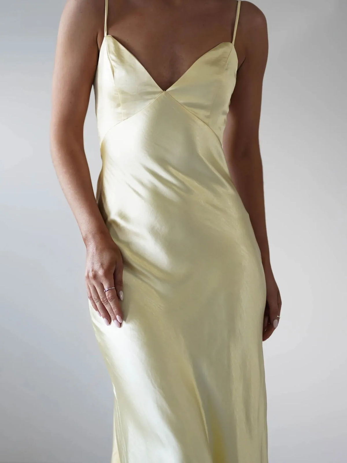 Backless Satin Cami Dress