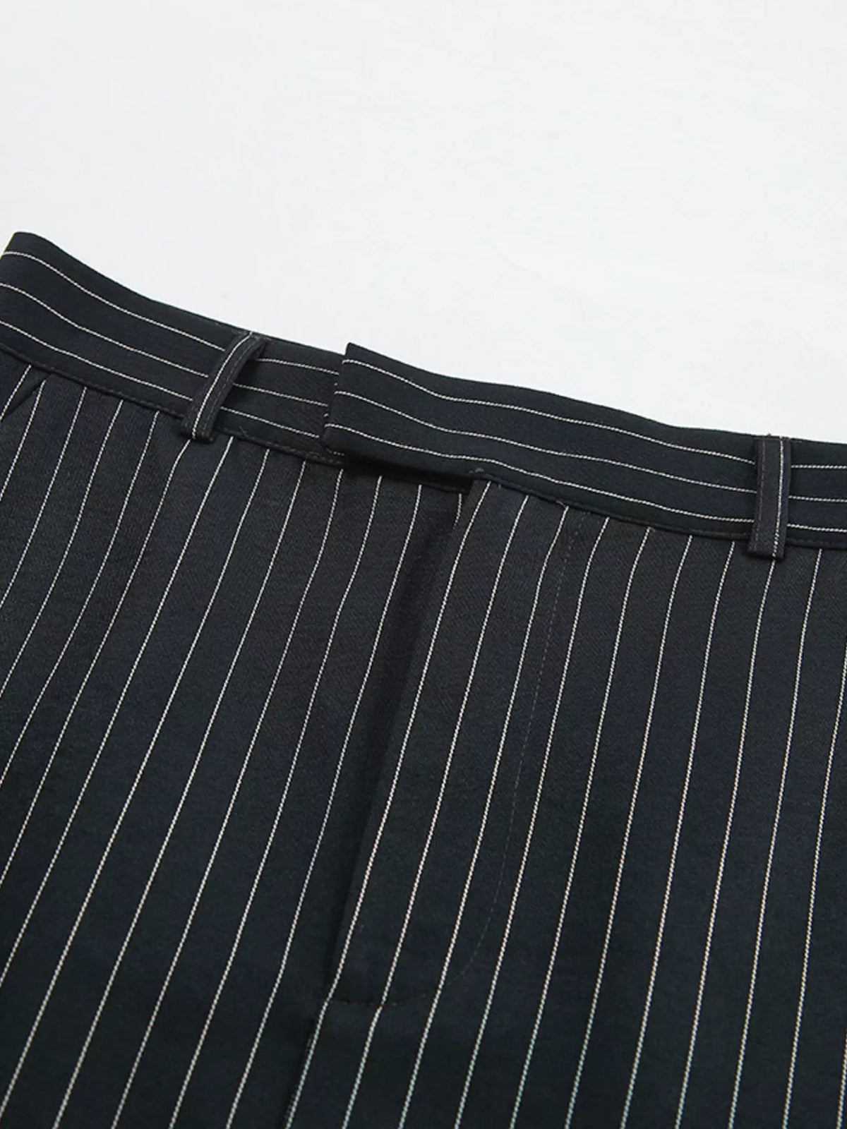 Slit Striped Maxi Skirt in Stripes