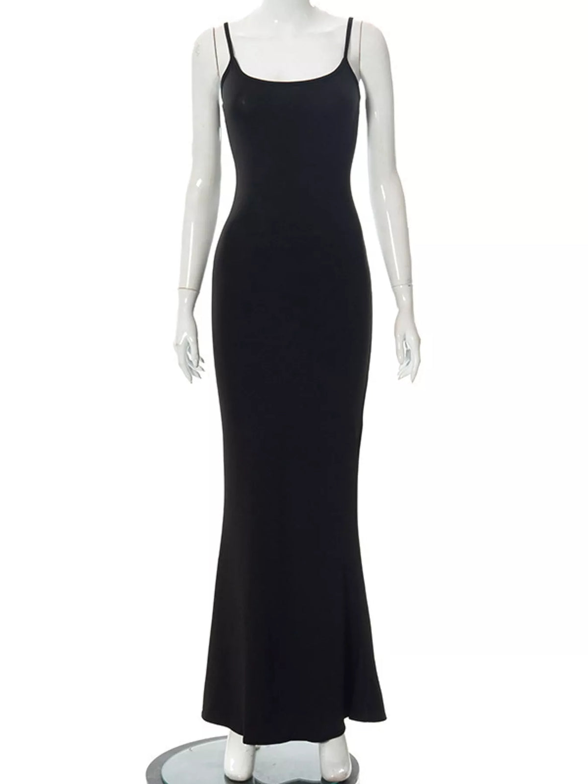 Backless Bodycon Spaghetti Strap Maxi Dress