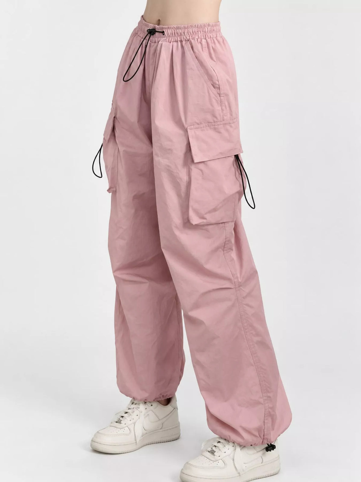 Oversized Drawstring Cargo Pants