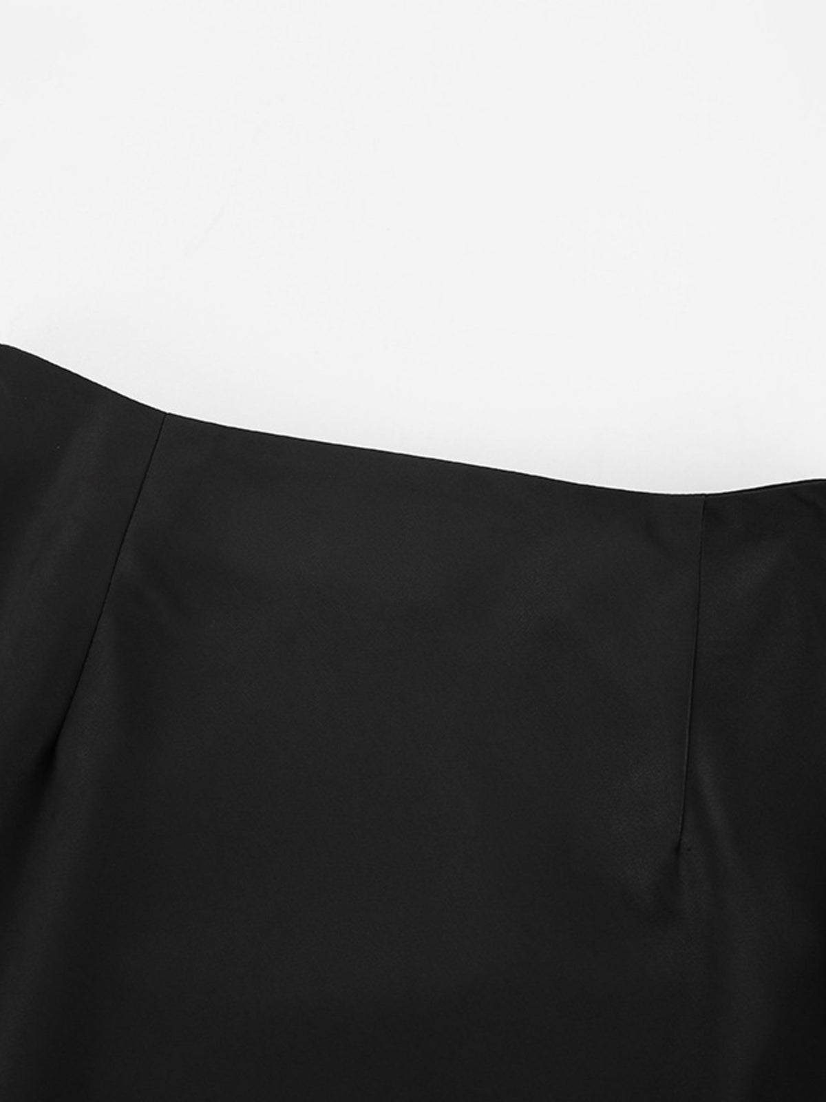 High-Waist Maxi Skirt in Black