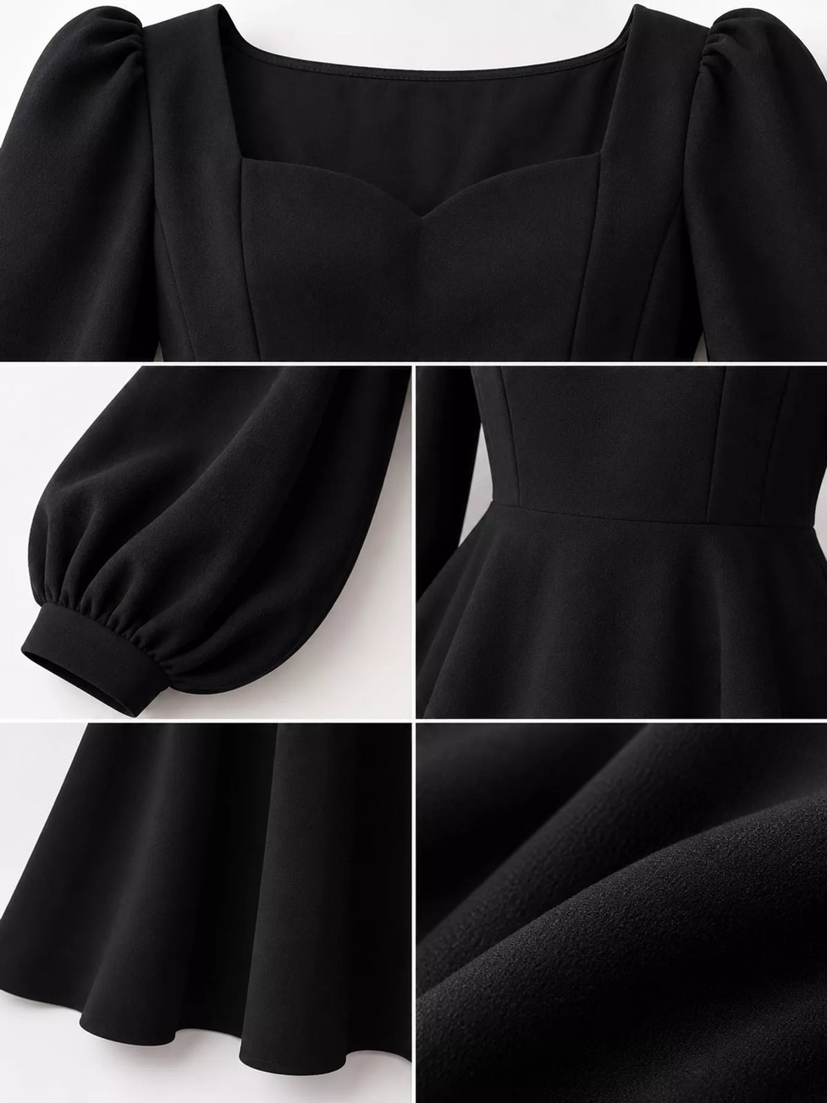 Long Sleeve A-Line Midi Dress