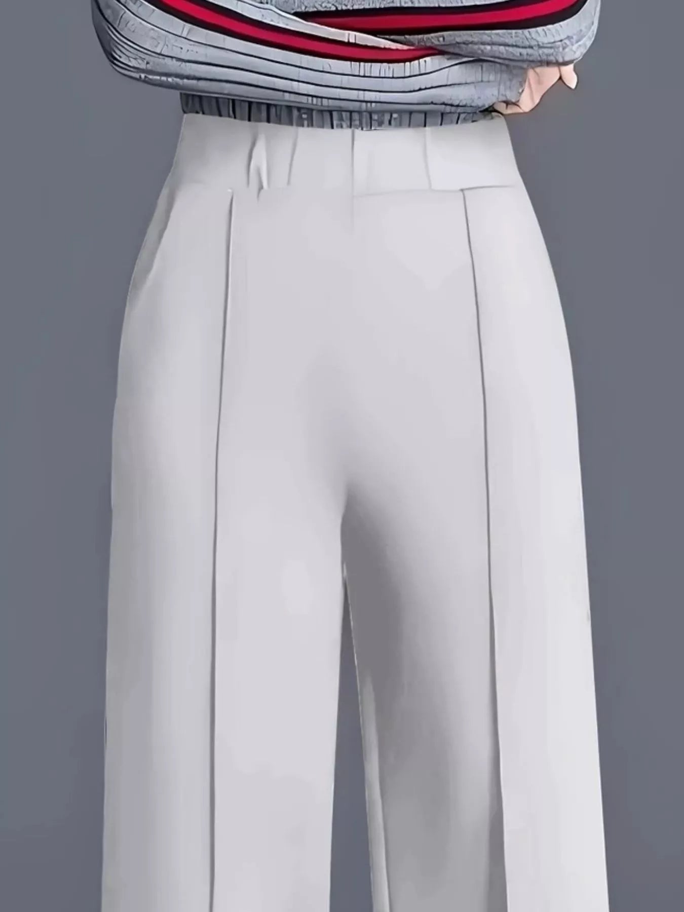 Wide Leg Pants with Seam Detail