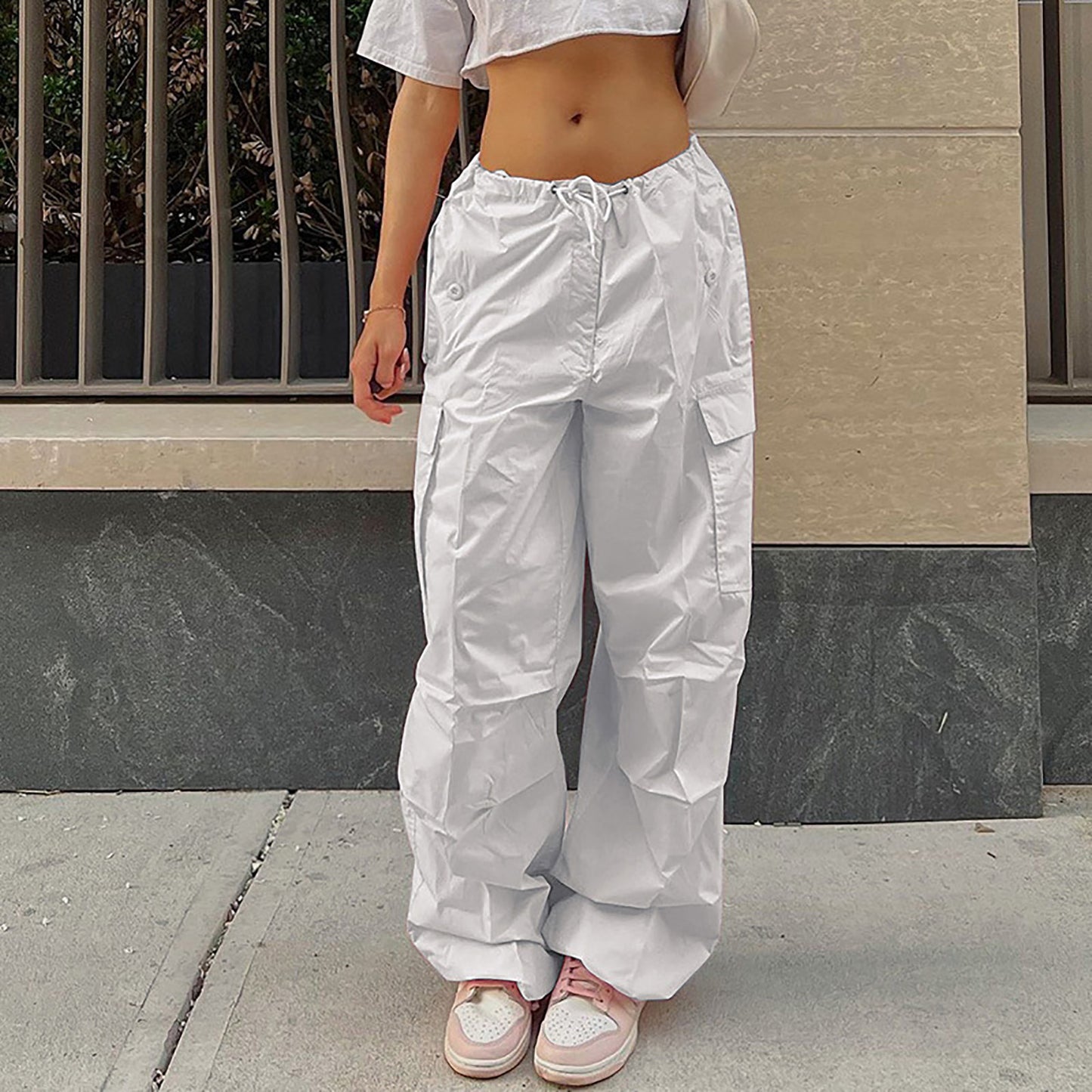 Drawstring Cargo Pants