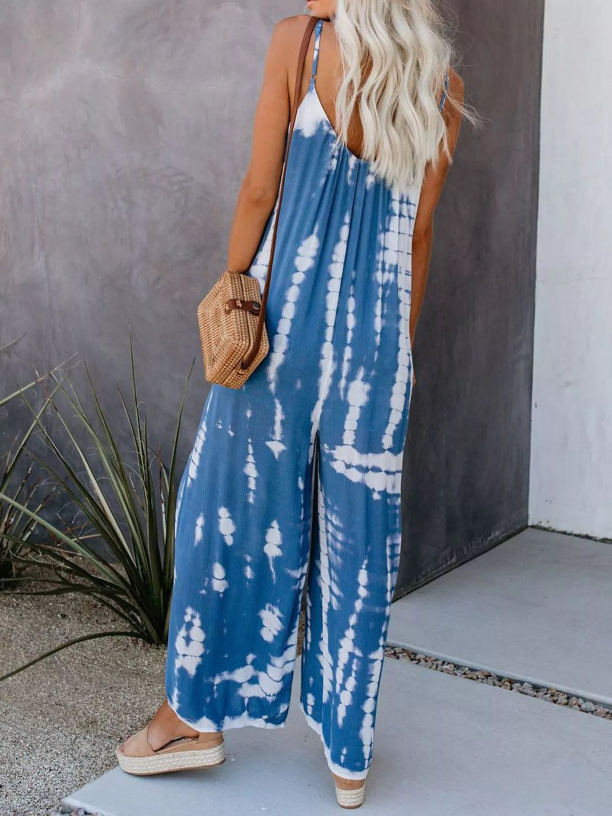 Tie-Dye Wide Leg Jumpsuit