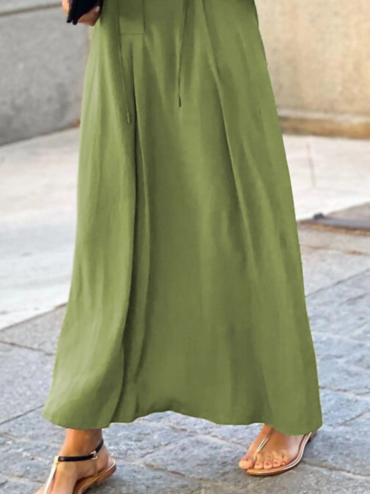 Solid Maxi Shirt Dress