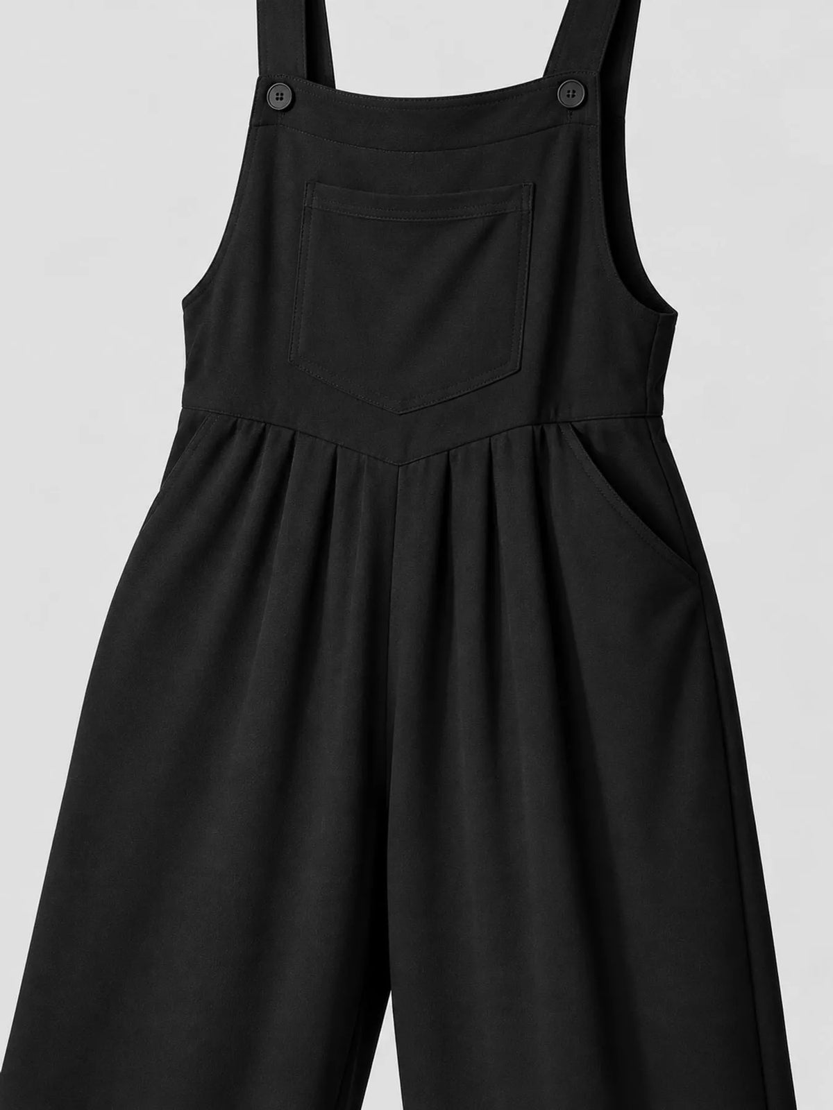Wide Strap Wide-Leg Overalls