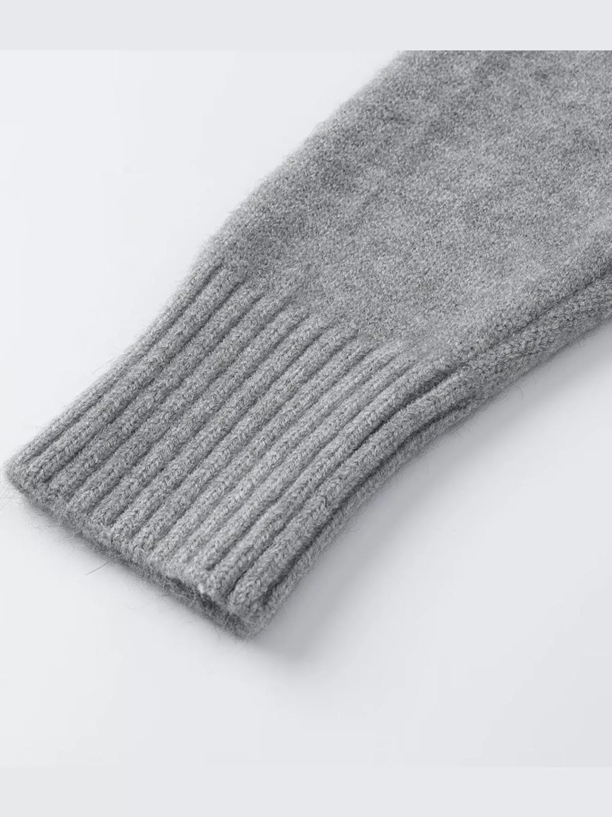 Turtleneck Zip-Up Cardigan