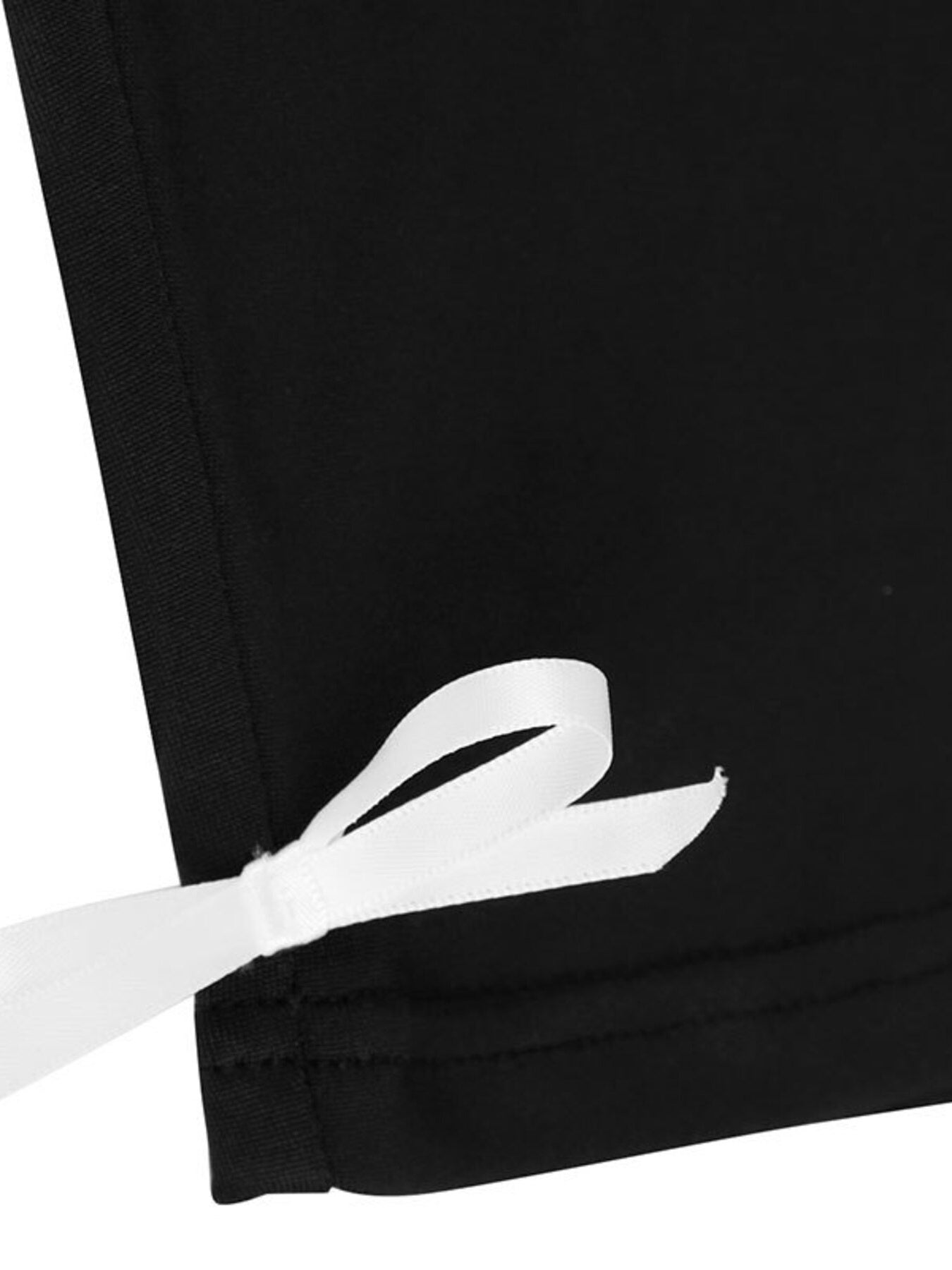 Lace-Trim Tie-Front Capri Jumpsuit in Black