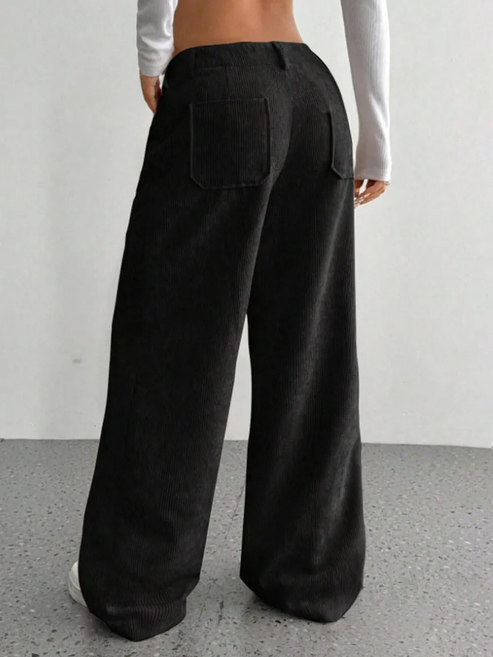Wide Leg Pants in Black