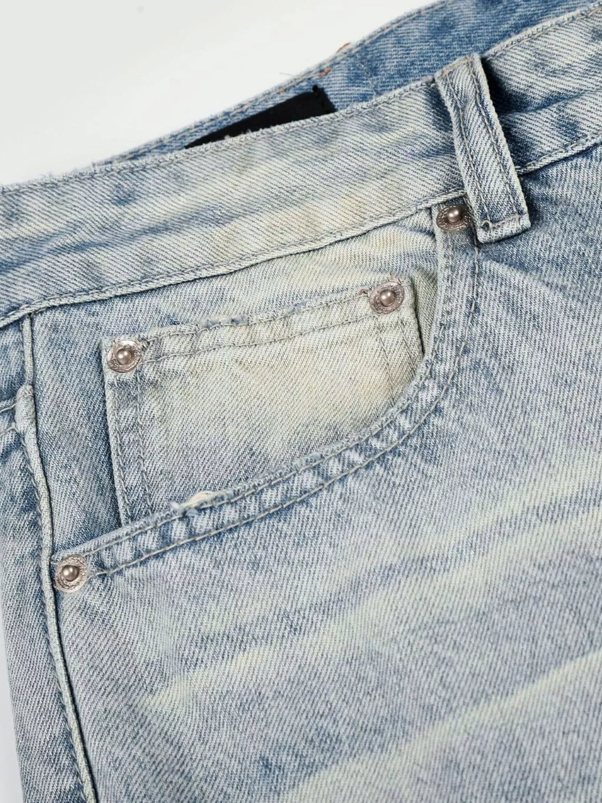 High-Waisted Button-Fly Wide-Leg Jeans in Blue by TrendMaster