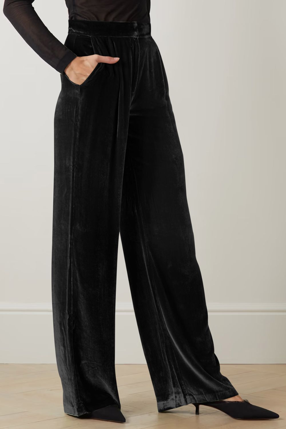Loose Fit High Waist Pants by MDML