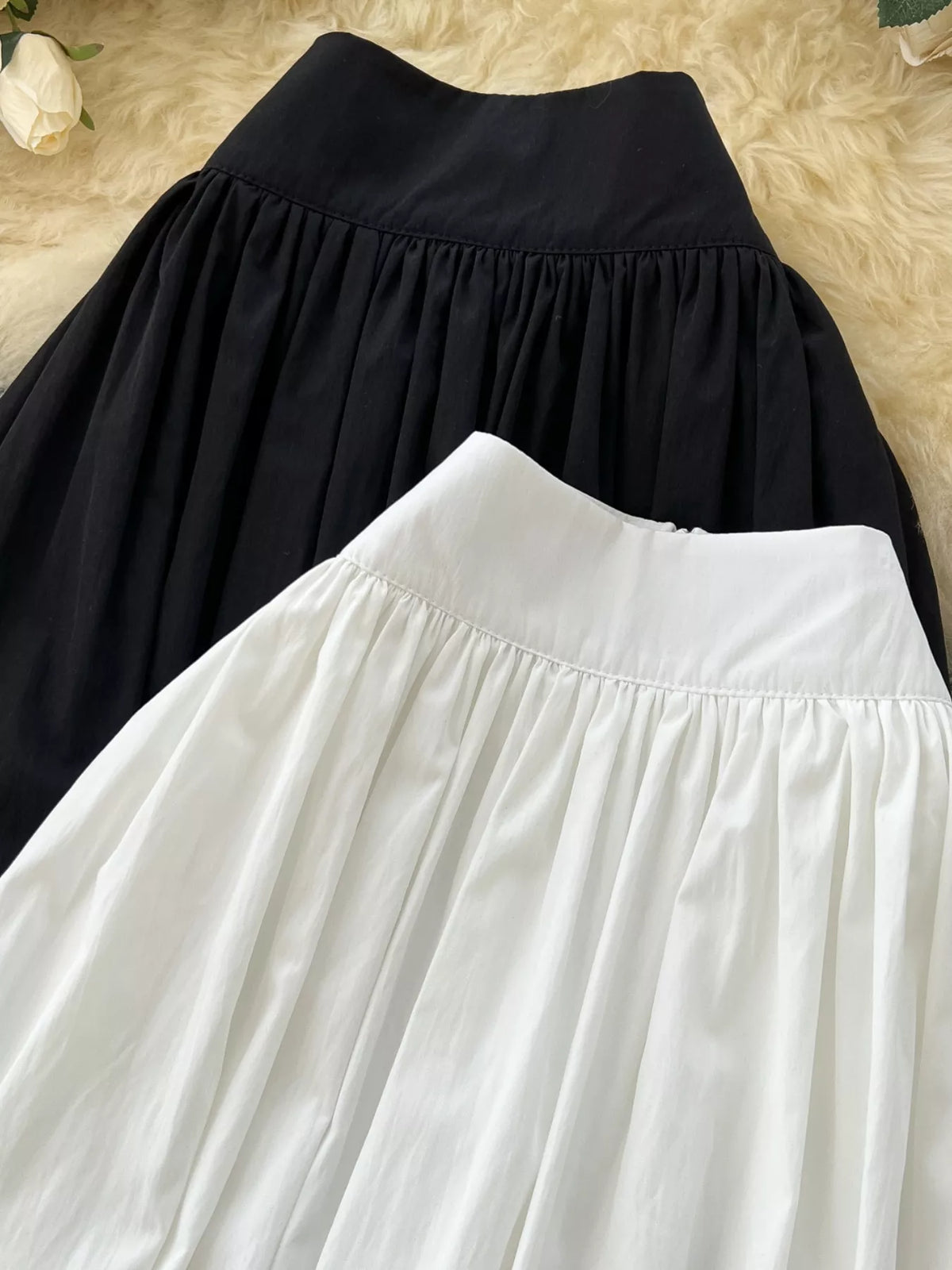 High-Waisted Skirt with Pockets