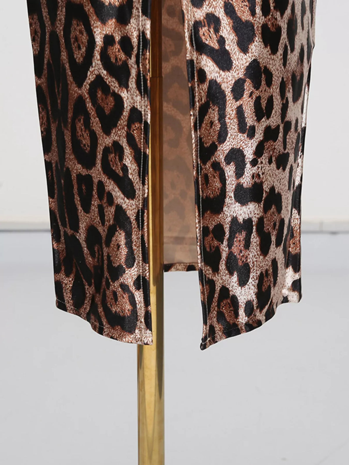 Leopard Print Bodycon Midi Dress