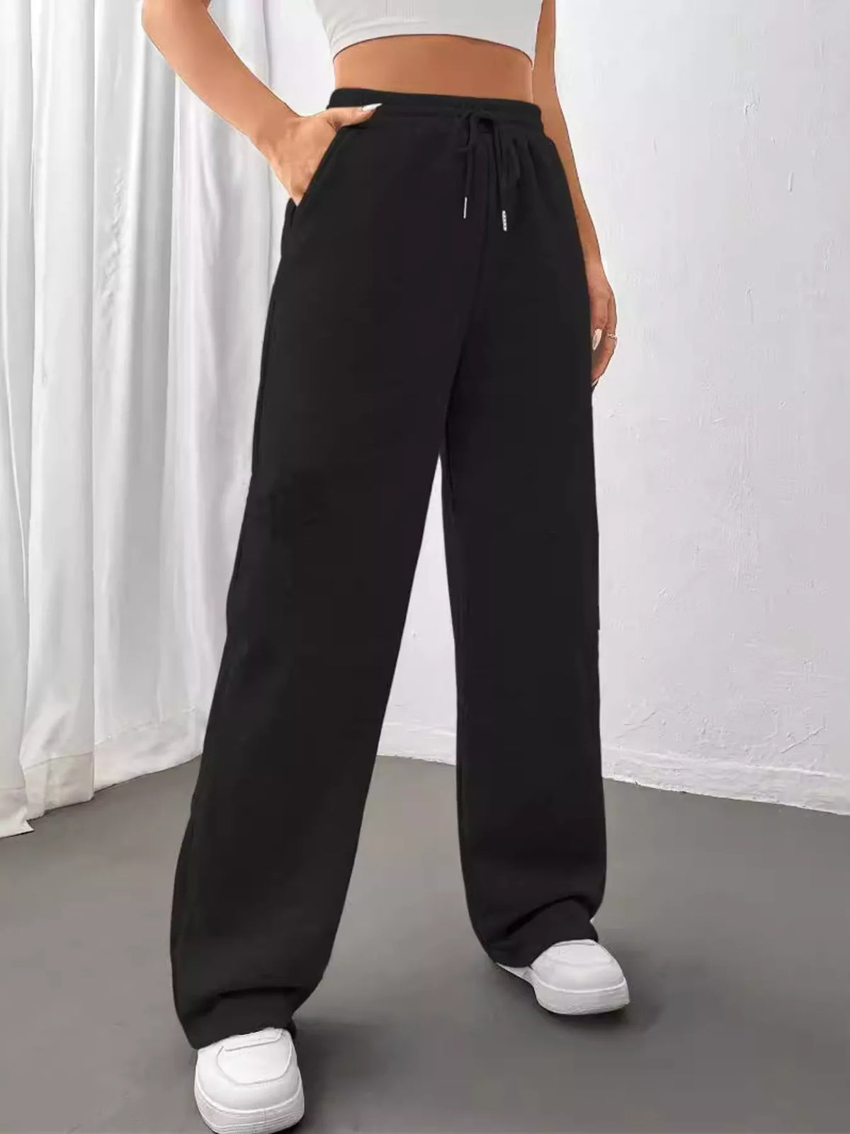 Relaxed-Fit Drawstring Pants