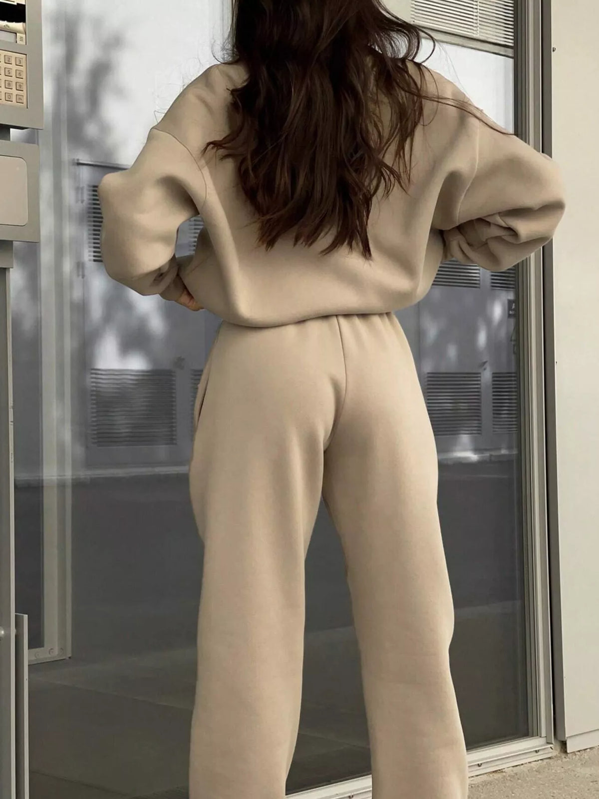 Half-Zip Sweatshirt and Joggers Set