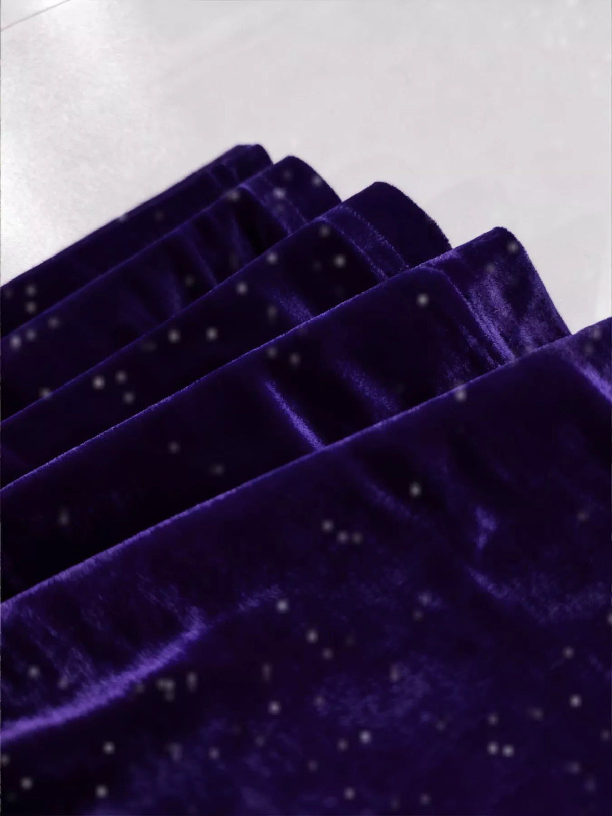 High-Waisted Velvet Flared Pants
