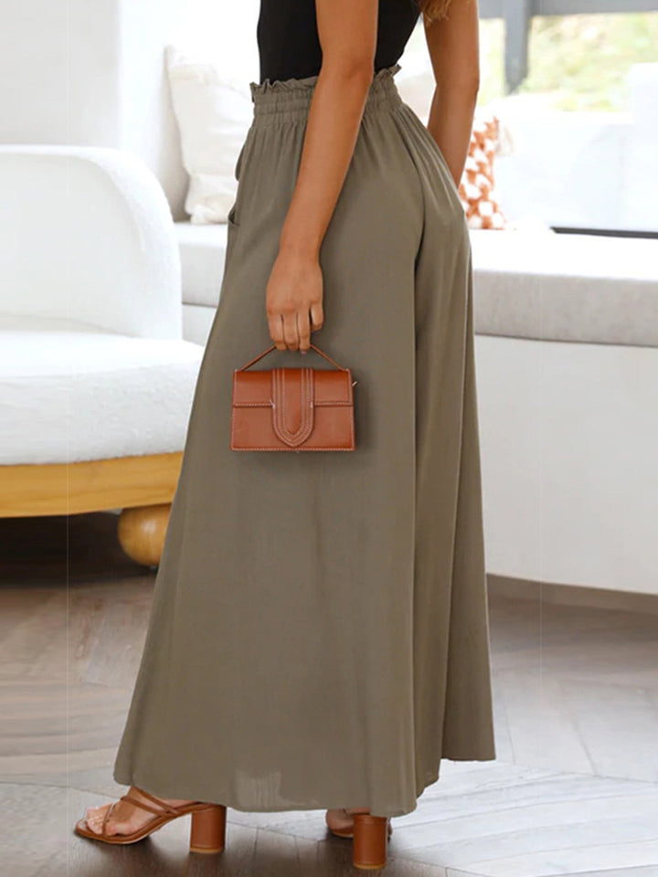 Wide Leg Drawstring Pants