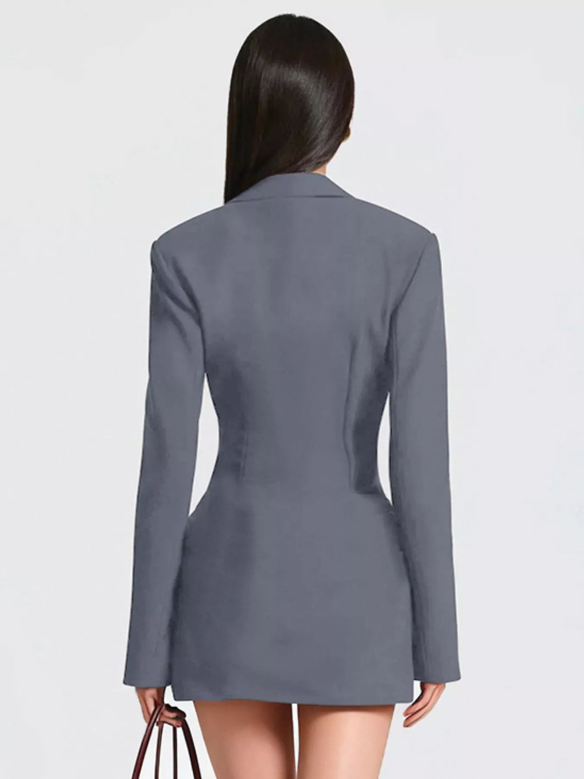 Blazer-Style Long Sleeve Mini Dress