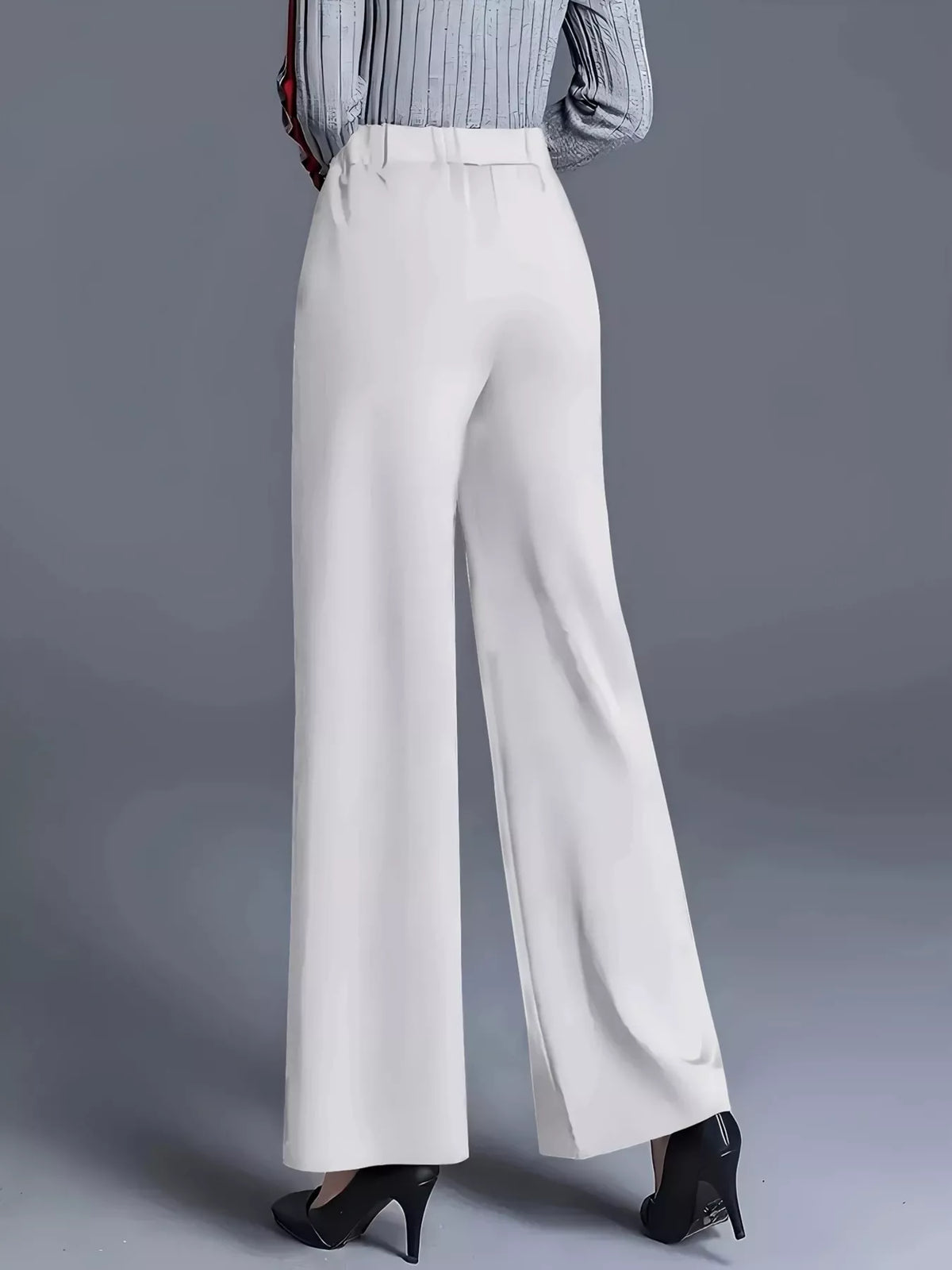 Classic High-Waisted Wide-Leg Pants