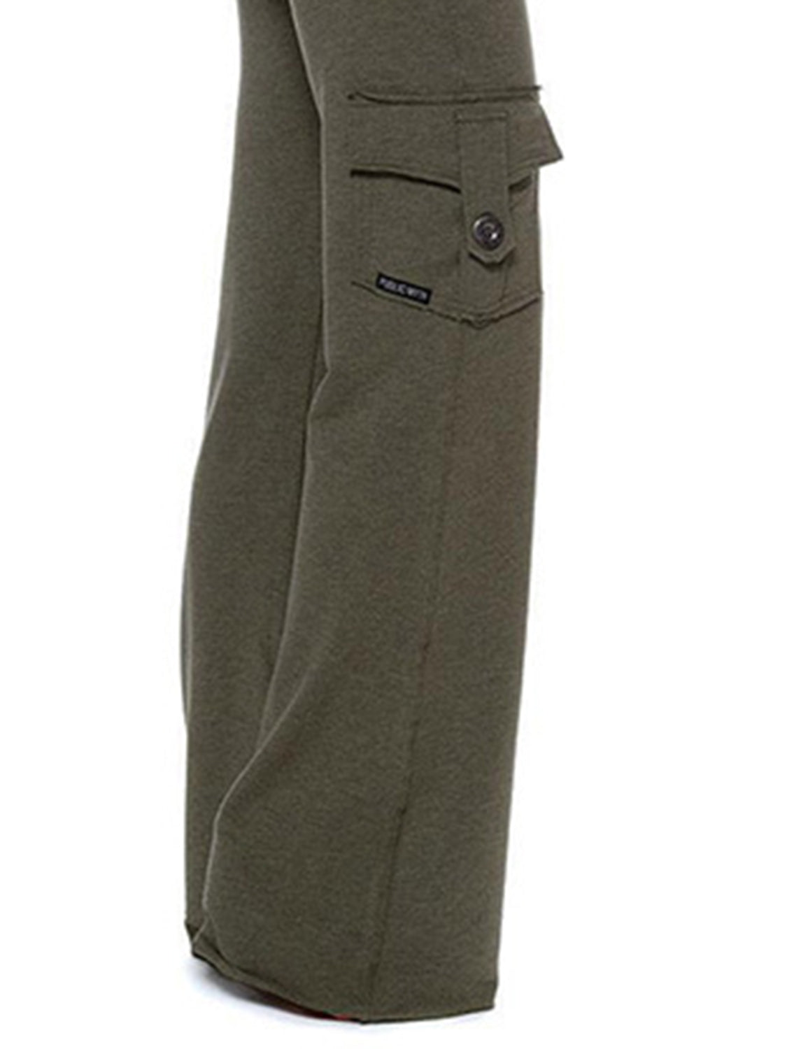 Mid-Waist Drawstring Pants with Pockets