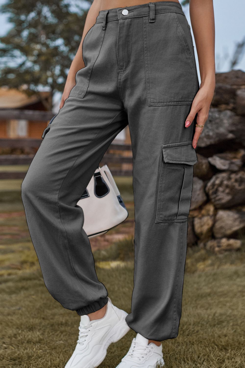 Long Denim Jeans with Pockets by Manny