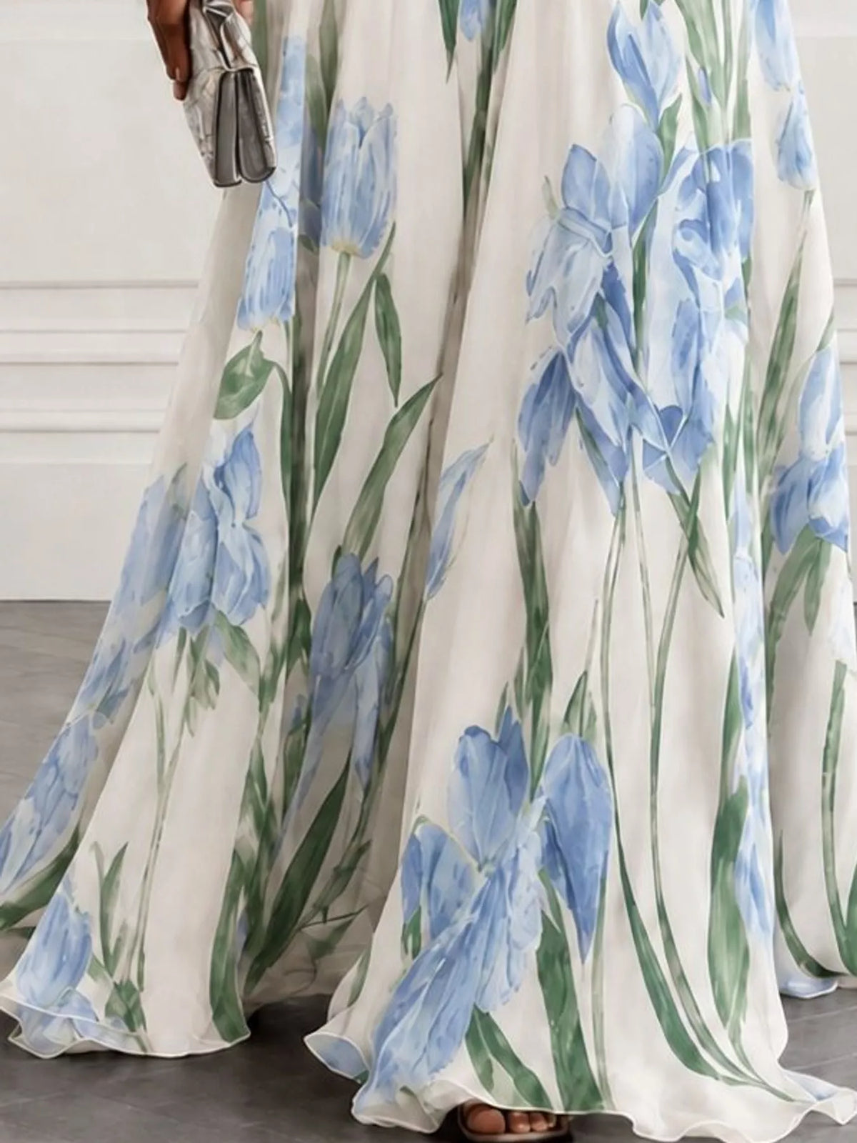Plus Size Sleeveless Floral Maxi Dress