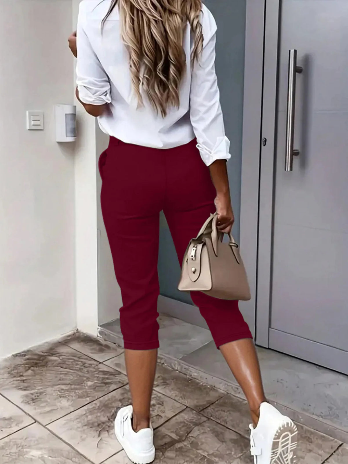 Pleated Pants with Pockets