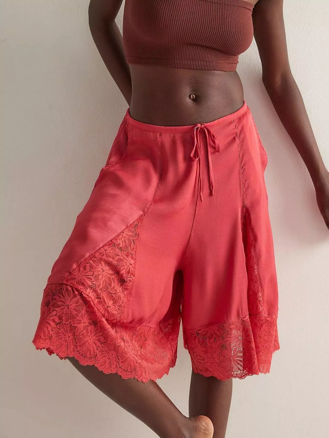 Lace Trimmed Shorts