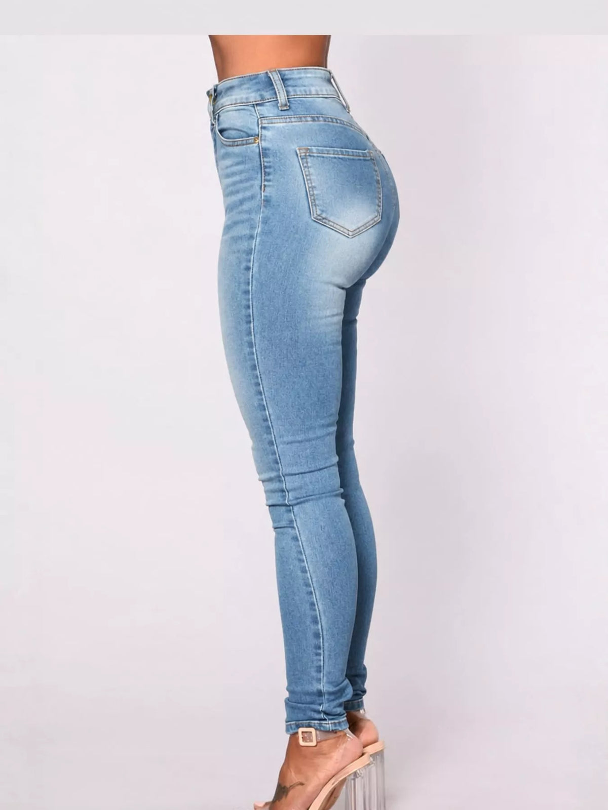 High-Waisted Skinny Jeans