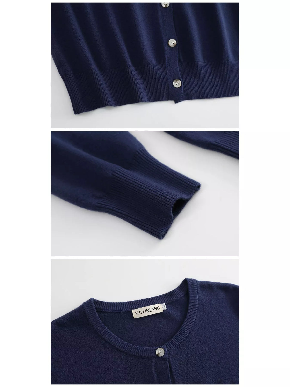 Button-Down Ribbed Knit Cardigan
