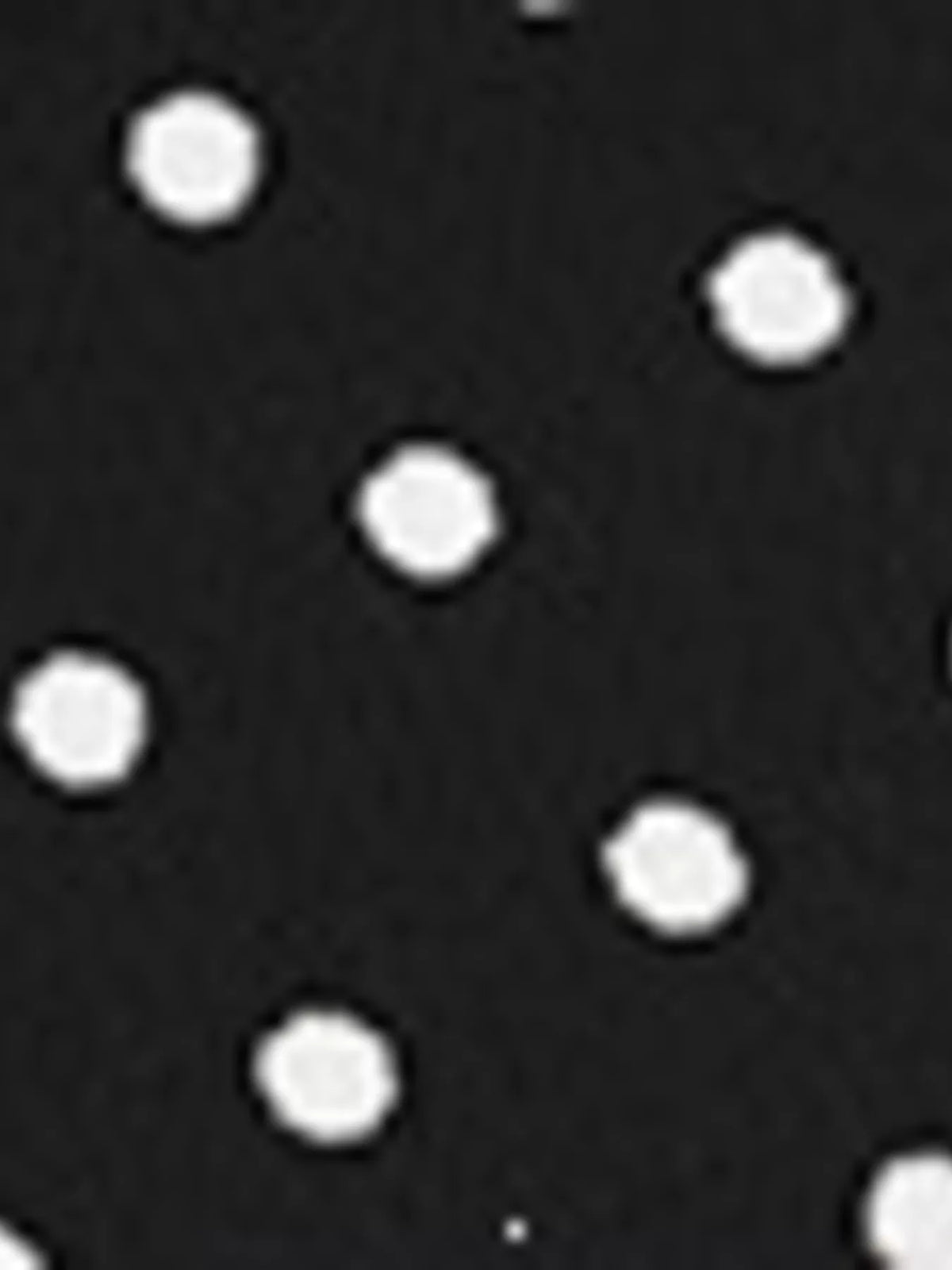 Polka Dot Long Sleeve Ruffle Hem Mini Dress in Black