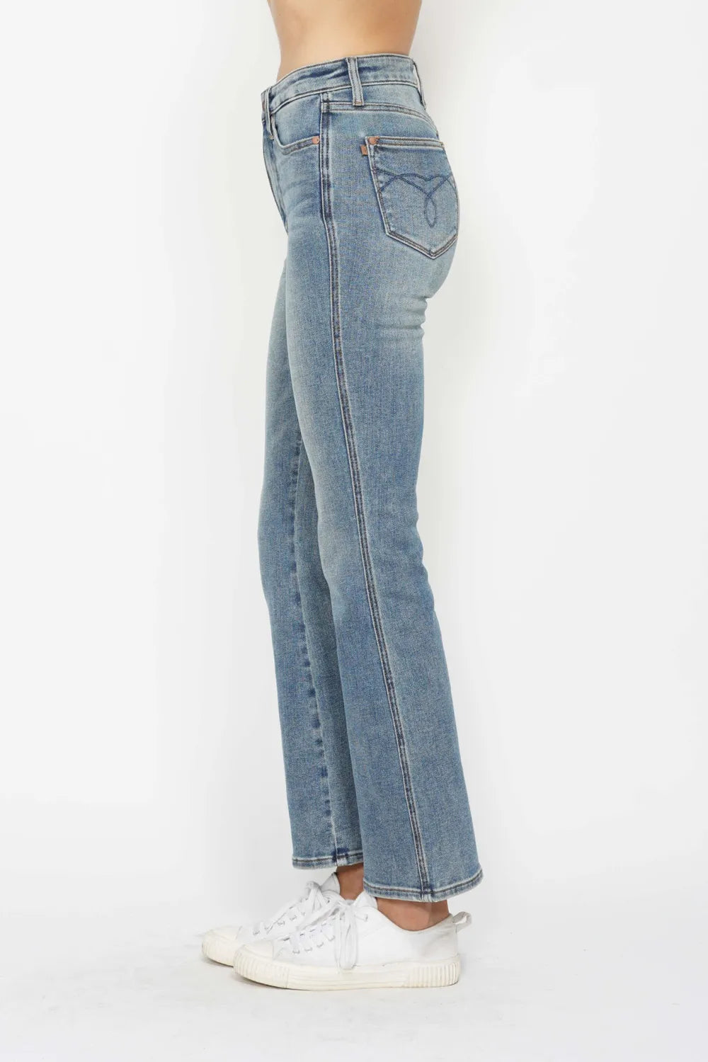 Judy Blue Tummy Control Embroidered Bootcut Jeans