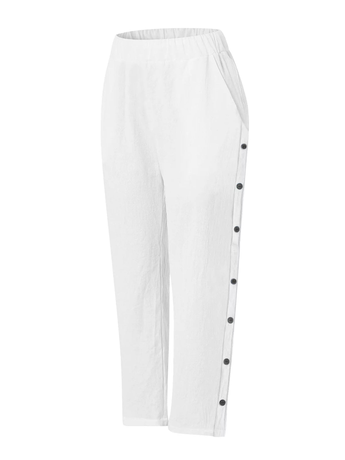 Side Button Detail Pants