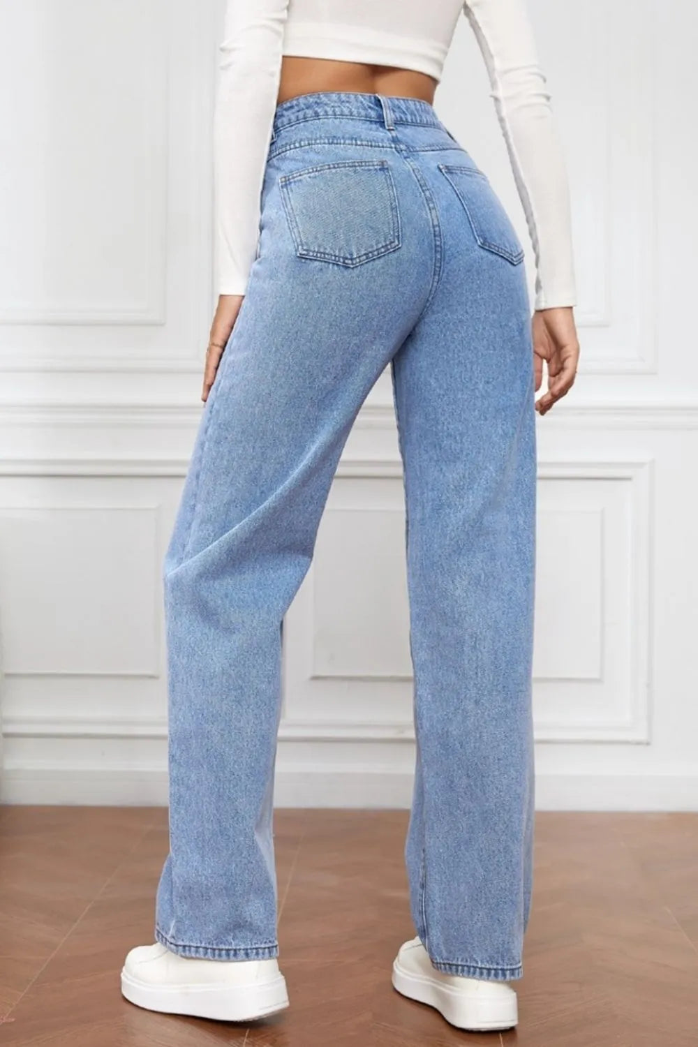 High Waist Straight Jeans by X@Y@K