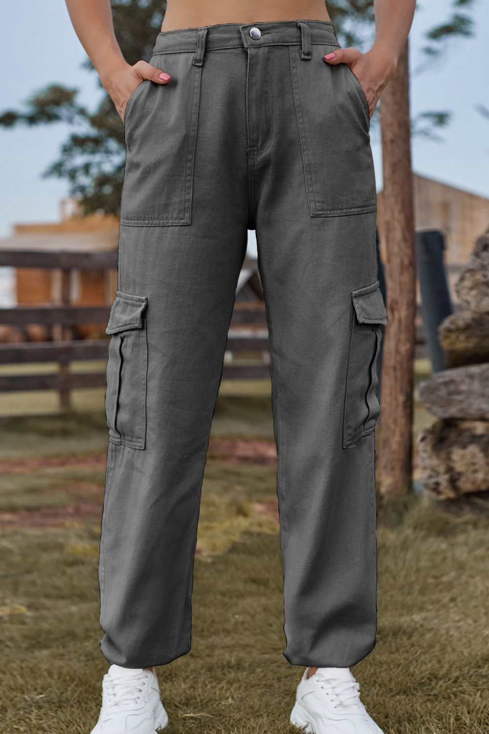 Long Denim Jeans with Pockets by Manny