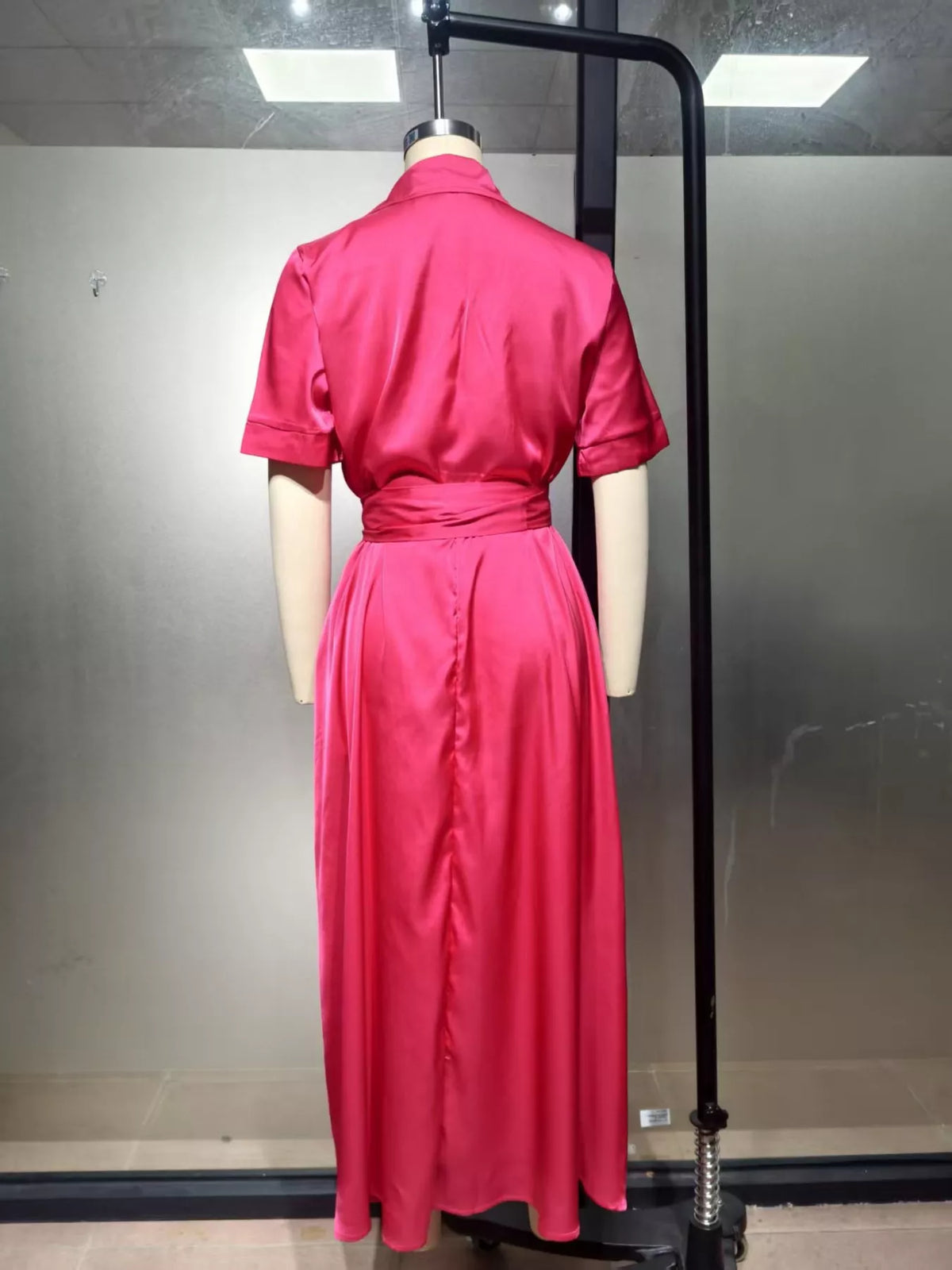 Collared Maxi Shirt Dress