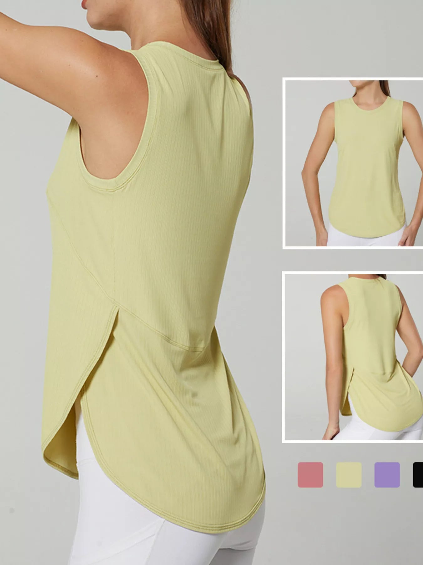 Ribbed Active Tank with Side Slit