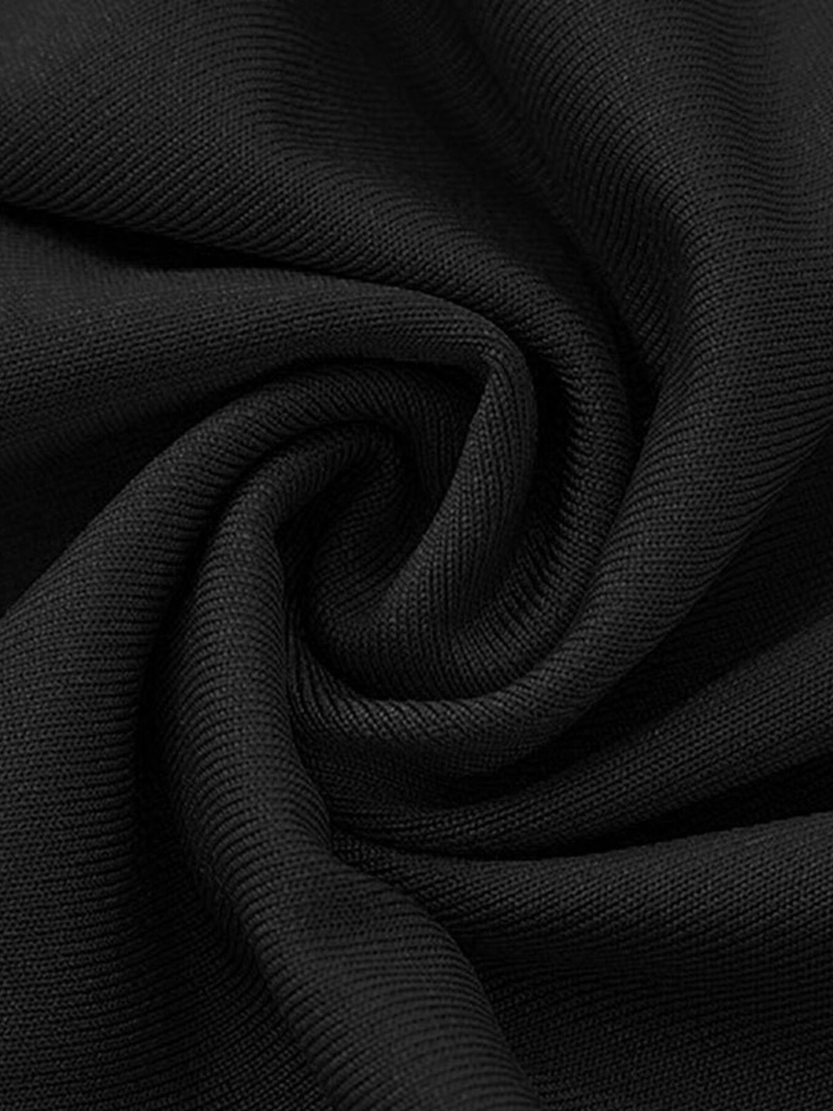 Off-Shoulder Flounce Sleeve Maxi Dress in Black