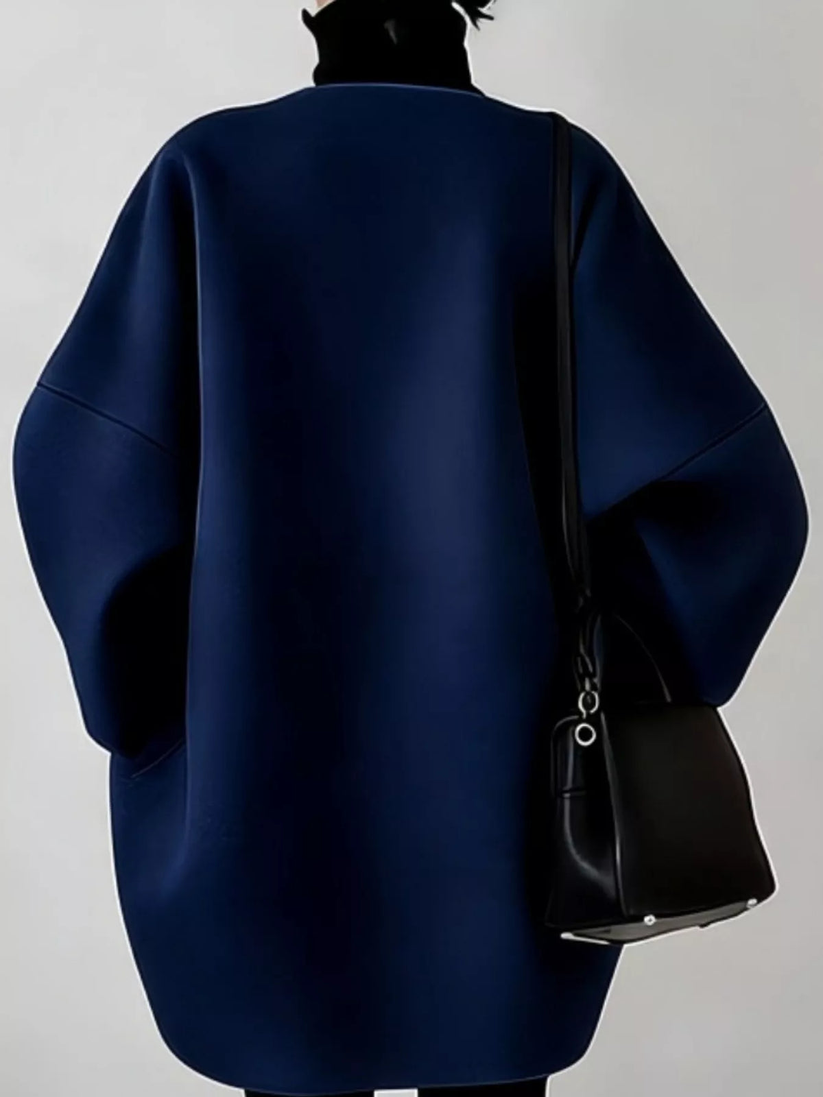 Minimalist Oversized Scuba-Style Coat