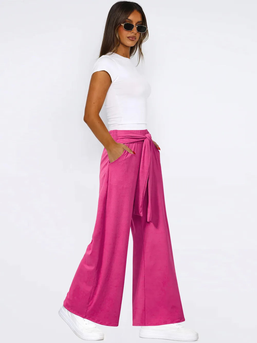 Tied Wide Leg Pants