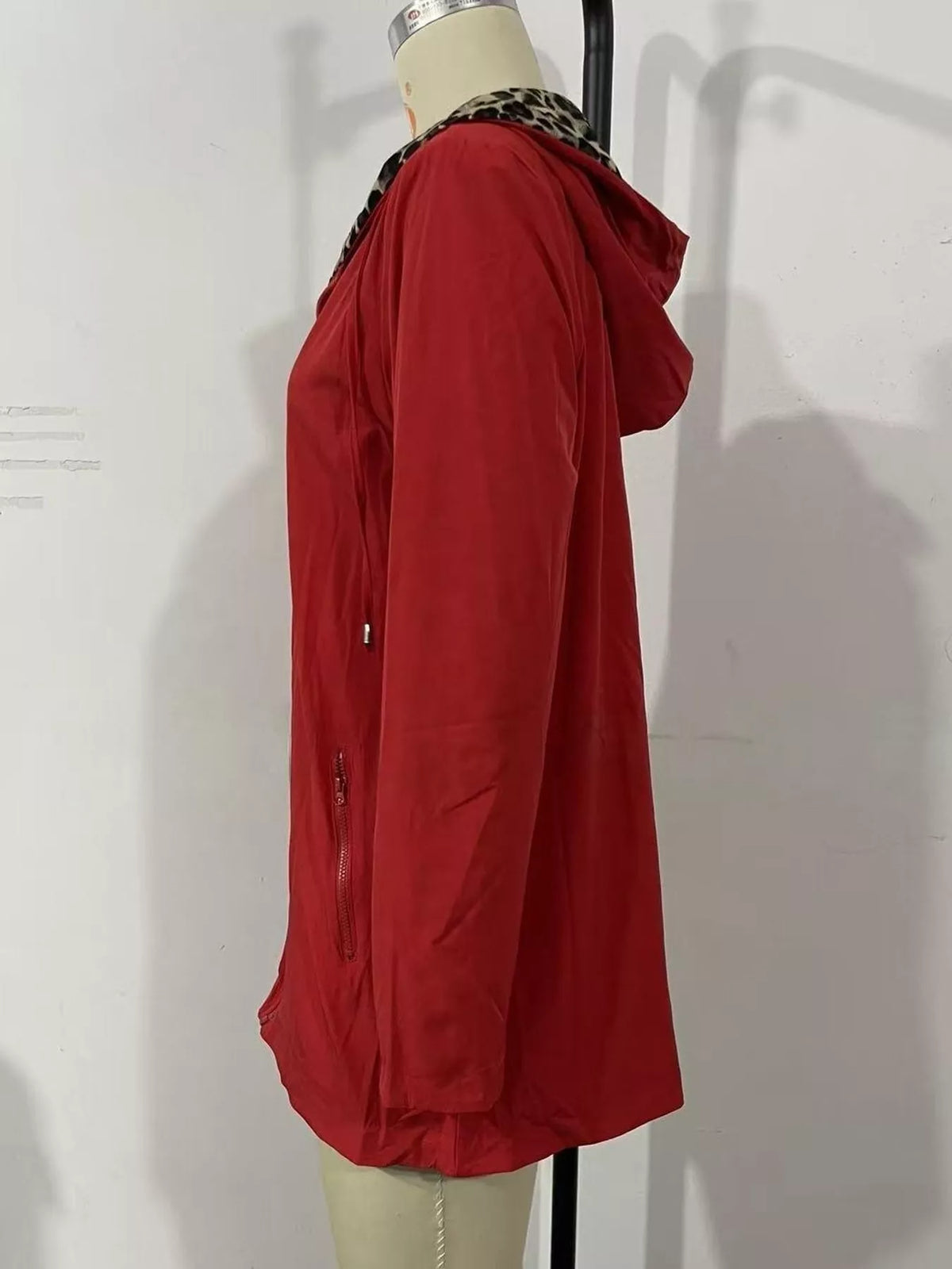 Belted Hooded Drawstring Jacket