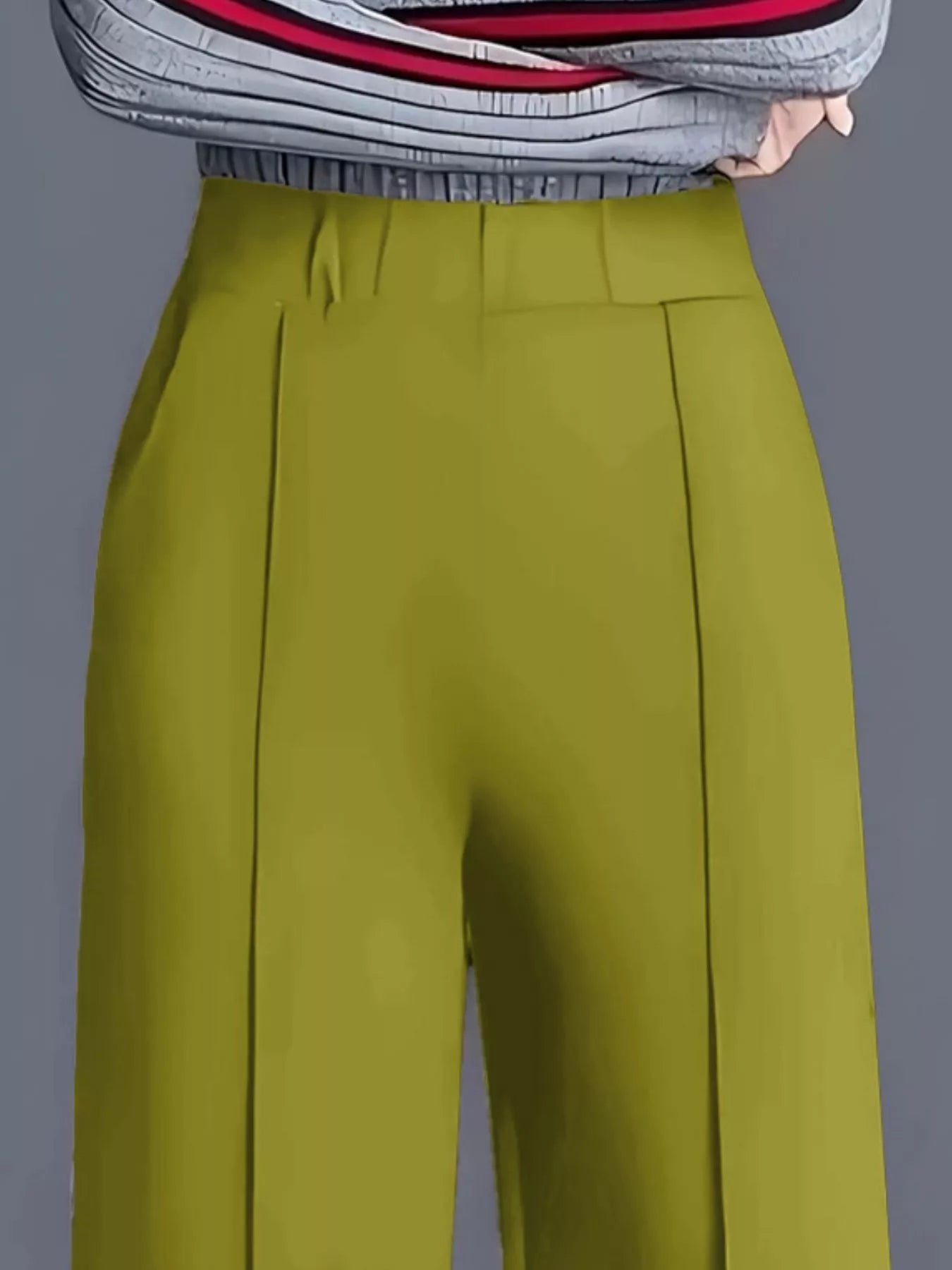 Wide Leg Pants with Seam Detail