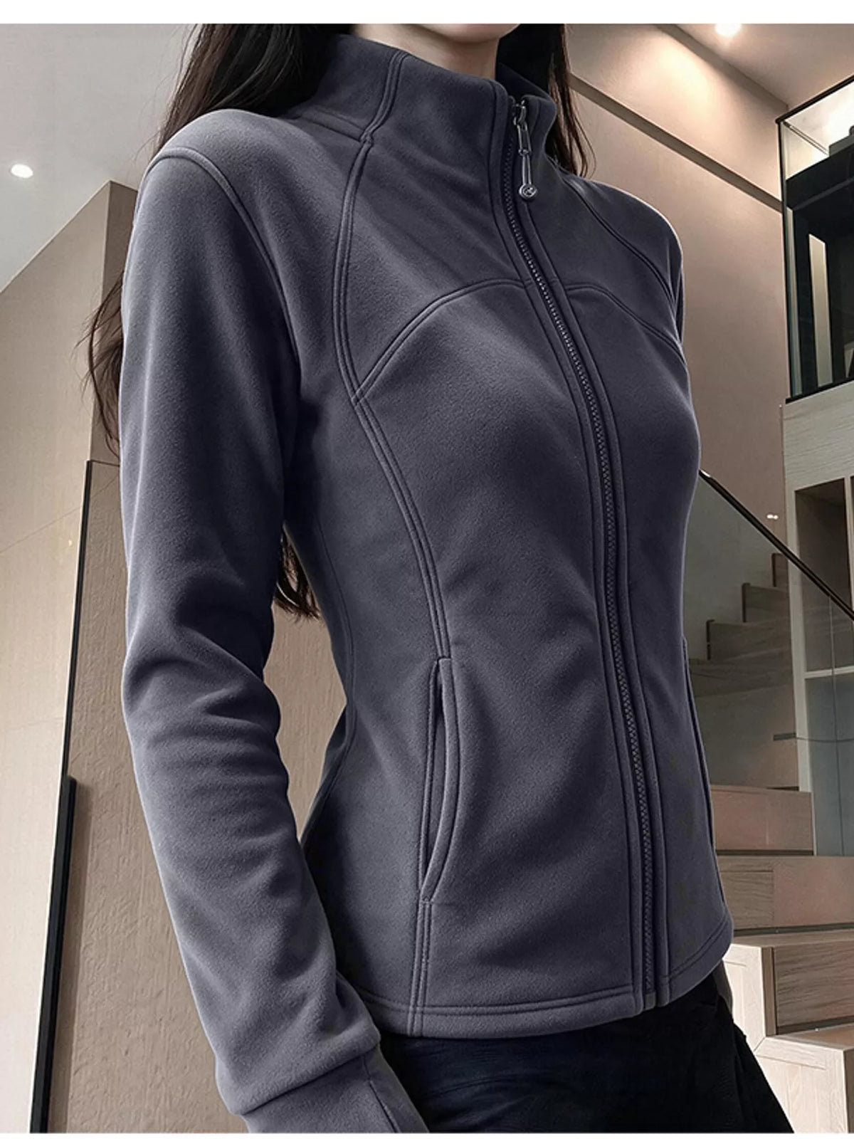 Slim-Fit Full-Zip Thermal Active Jacket