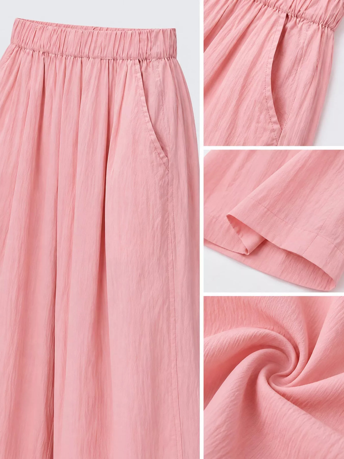 High-Waisted Loose Fit Wide-Leg Pants
