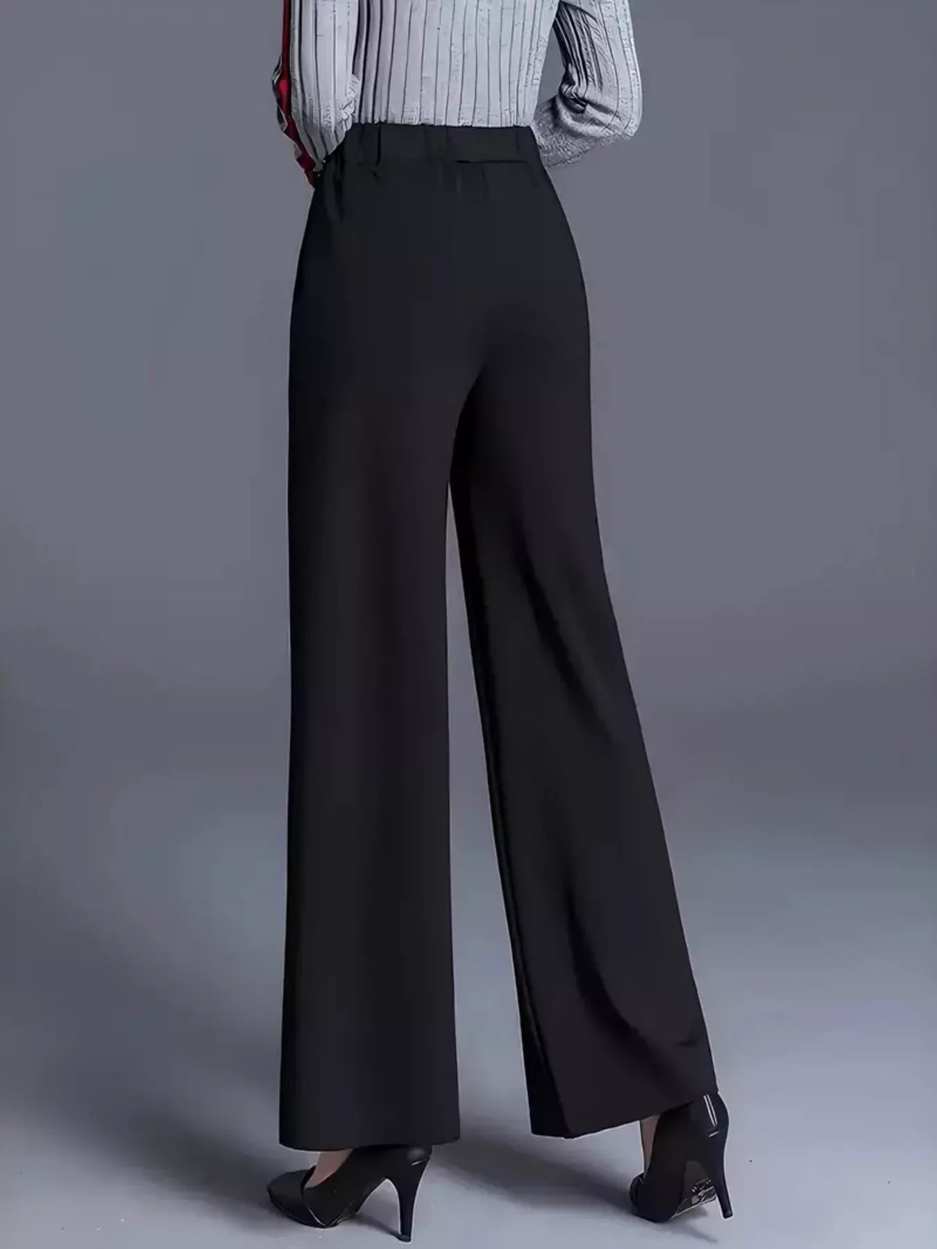 Wide Leg Pants with Seam Detail